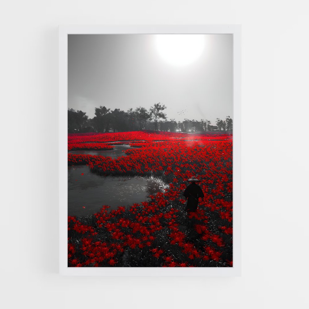 Poster L'Écho des Fleurs – affiche Ghost of tsushima (vue 3)